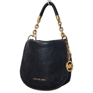 🔥FINAL PRICE CUT🔥VTG NWOT MICHAEL KORS BLACK LEATHER HANDBAG